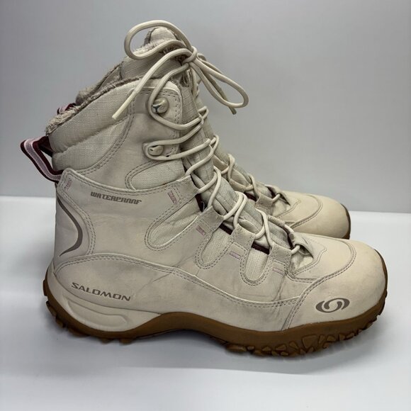 Salomon Chilly Womens 10 Waterproof Insulated Hiking Trekking Boots Gorpcore Y2K - Picture 1 of 15